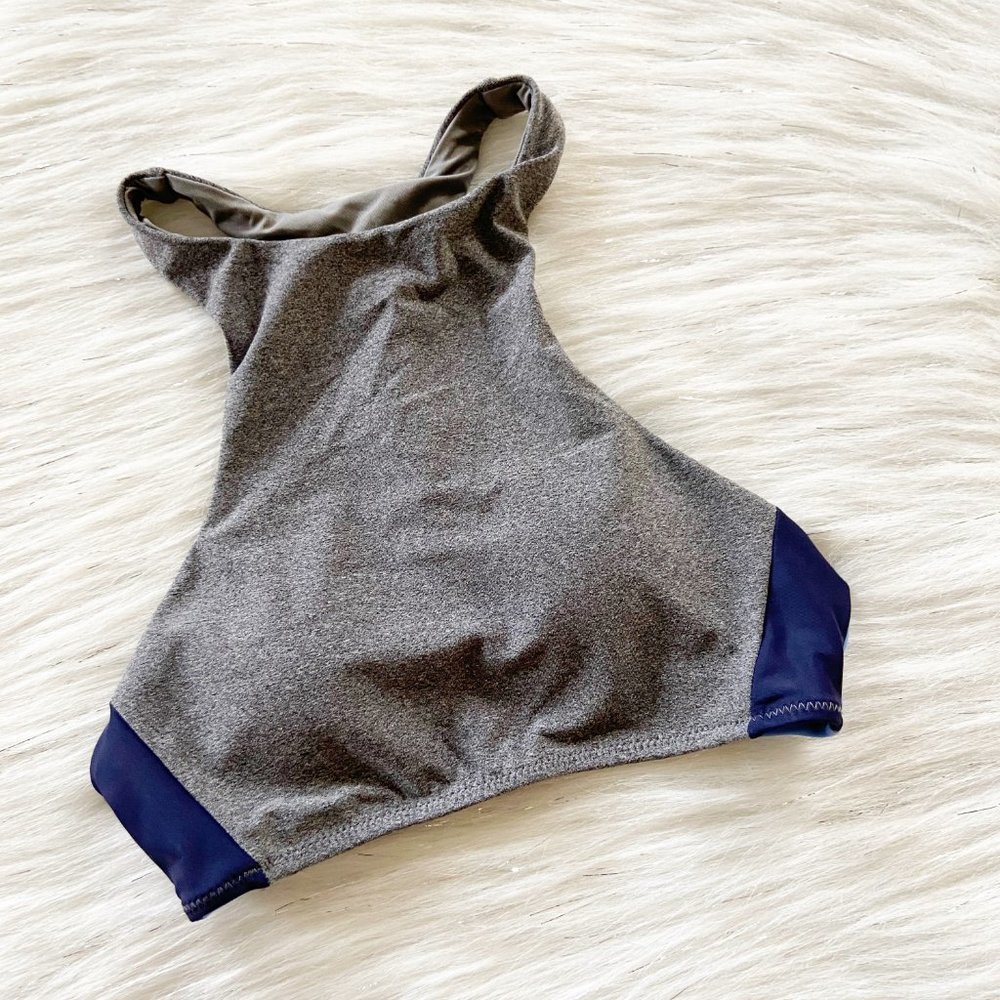 NEW Aerie High Neck Racerback Crop Bikini Swim Top - Picture 1 of 6